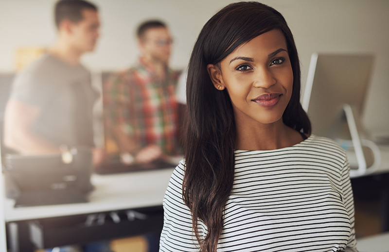 Young Woman in a Class